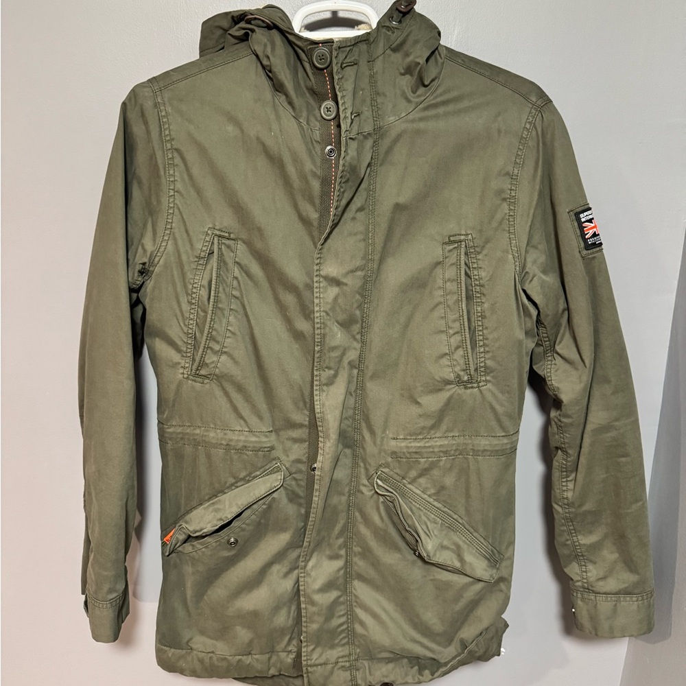 SuperDry Men's Green Parka Jacket